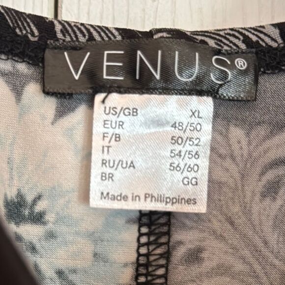 Venus Floral Cold Shoulder with faux leather straps Dress - Picture 5 of 5